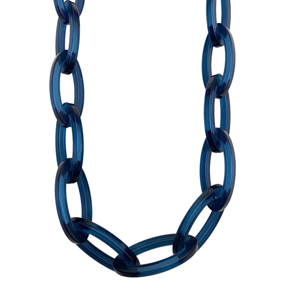 J. Crew Blue Chain Necklace